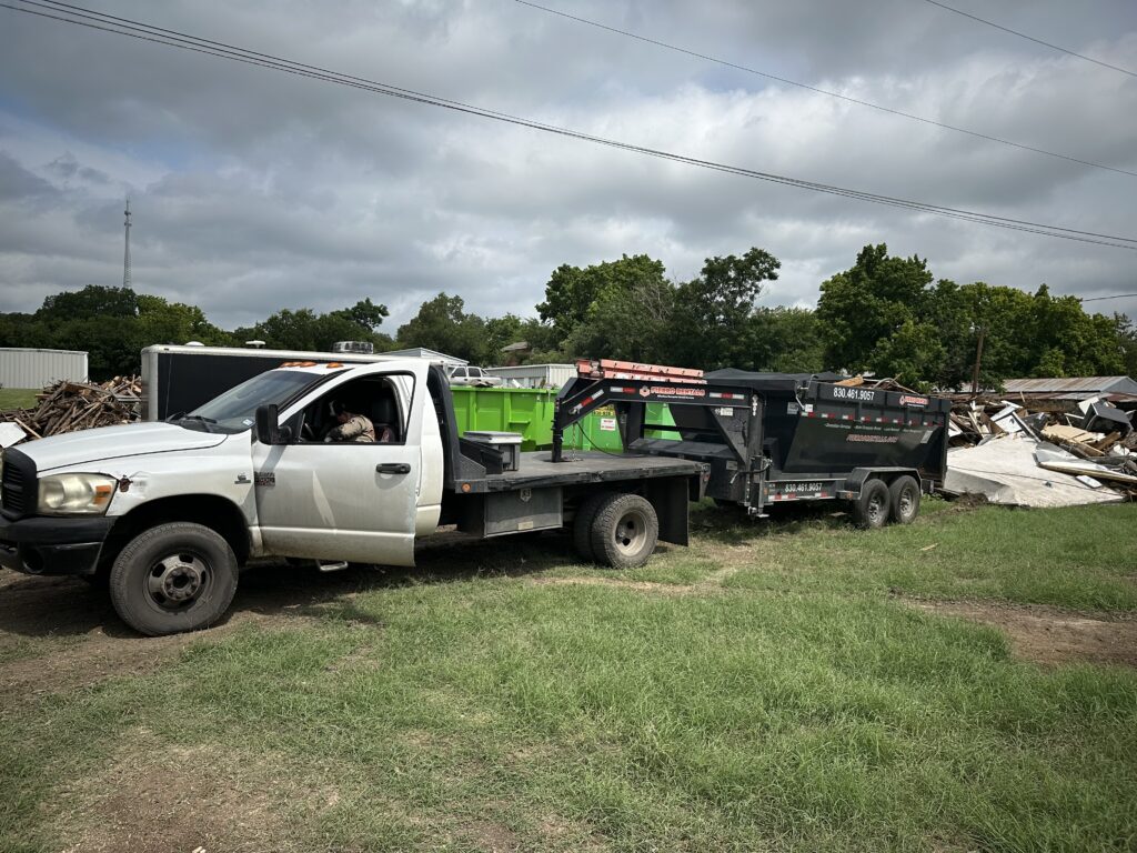 Truck Hauling Fierro Rentals Dumpster